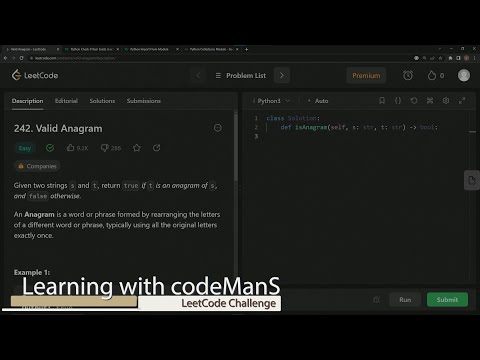 Learn Python Leetcode Challenge 242 Valid Anagram