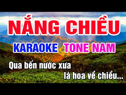 Karaoke Nắng Chiều Tone Nam Nhạc Sống gia huy beat