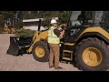 Cat® 440 and 450 Backhoe Loader Daily Maintenance Fluid Check Overview