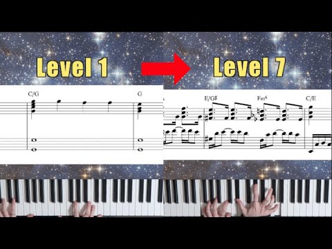 7 Levels Of Jazz Voicings | Twinkle Twinkle Little Star