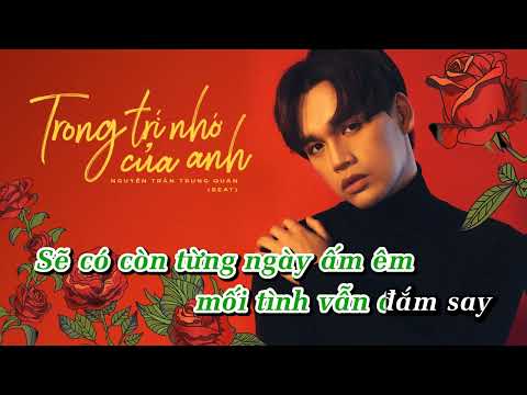 Karaoke | Trong Trí Nhớ Của Anh - Nguyễn Trần Trung Quân  ✅
