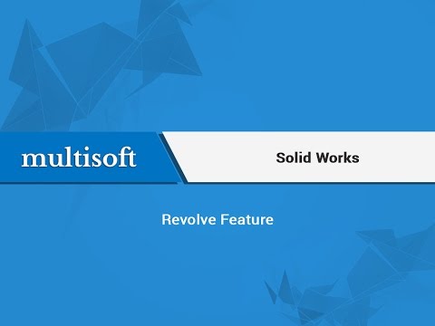 Get insights to Revolve Feature in SolidWorks SQL Online Training Video Tutorial 