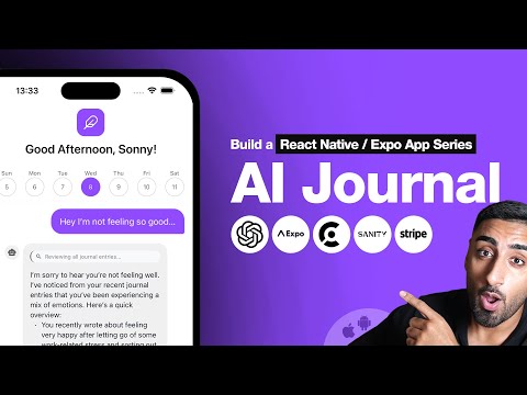 🔴 Let's build an AI Journal App w/ REACT NATIVE! (Sanity, Clerk, Stripe, Expo, Cursor, MCP, OpenAI)