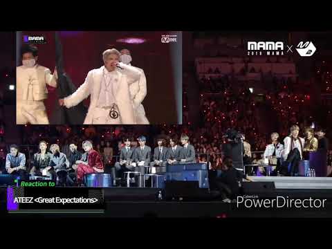 BTS , TXT , MONSTA X , REACTION TO ATEEZ (MAMA 2019)