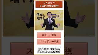 【1分で解る】国民民主党の現金５万円給付！（低・中所得層）