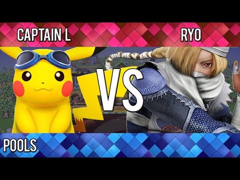 Smash2School - Captain L (Pikachu, Shulk ) vs. Ryo (Sheik, Marth) - SSB4
