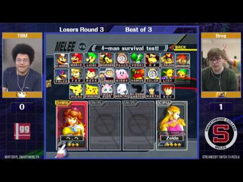 Event Match 8: 1BM (Peach) vs Brog (Sheik) - Losers Round 3
