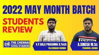 BANK EXAM COACHING AT THE CHENNAI SCHOOL OF BANKING | STUDENT REVIEW |