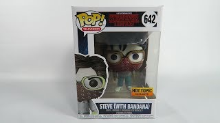 Hot Topic Exclusive Funko Pop Vinyl Stranger Things Steve with bandana Unboxing