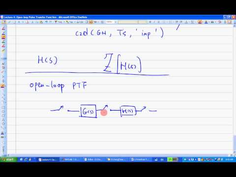 ENGR487 Lecture4 Open-loop Pulse Transfer Function