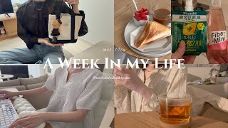 vlog | 社会人のリアルな1週間💭| ゆる連勤を乗り越える日々🌜💤自炊,外食,原神,疲労回復ドリンク