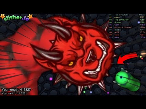 Slither.io A.I. Dog Devil Vs Monster Snakes - Epic Skin Slitherio Vip Devil Best Gameplay - Infinity