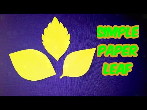 How to cut paper leaf/3 easy DIY paper leaves paper leaf Diy design/easy cutting from paper