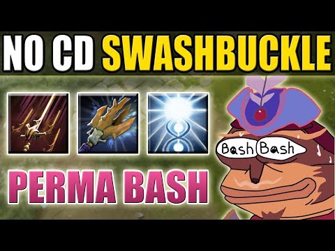Double Swashbuckle Abuse with Permanent bash Combo [Infinite Bash of the Deep] Dota 2 Ability Draft