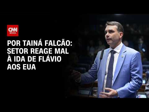 Ala do setor produtivo reage mal à ida de Flávio aos EUA  | BASTIDORES CNN