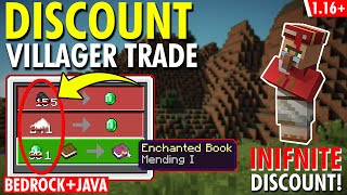 How To Get *MAX DISCOUNTS* on ALL VILLAGER TRADES (Bedrock + Java) - Minecraft Discounted Trading