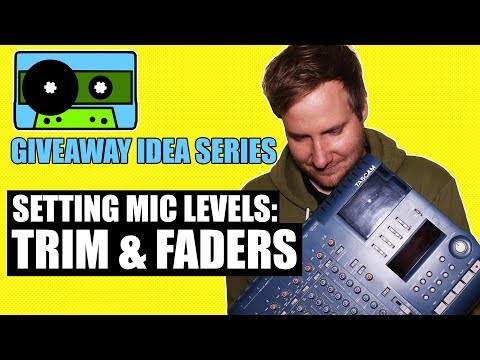 TASCAM 424 MKIII: Setting Mic Levels: Trim & Fader | 424recording.com