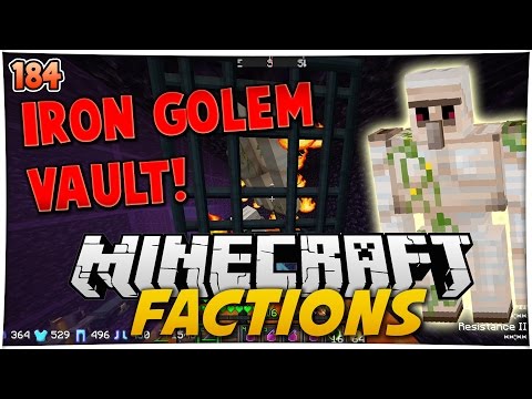 IRON GOLEM BEDROCK VAULT RAID!! | Minecraft FACTIONS #184 (TreasureWars S2)