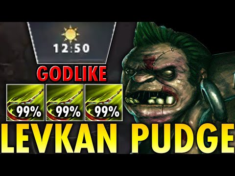 Legendary is Back!! Levkan 12Mins GodLike Pudge With 99% Accurate Hooks | Genius Pudge