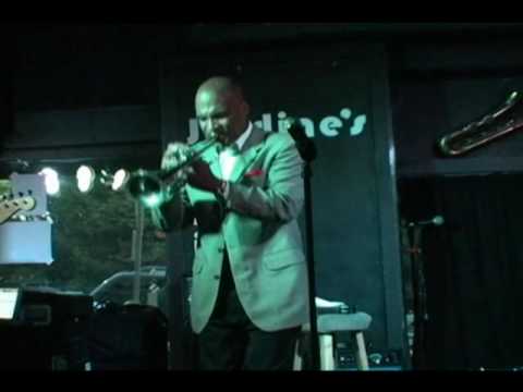 Lonnie McFadden playing Alphie on the Trumpet at Jardines