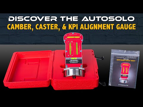 Camber, Caster & Kingpin Inclination in One Tool! | AutoSolo Magnetic Wheel Alignment Gauge