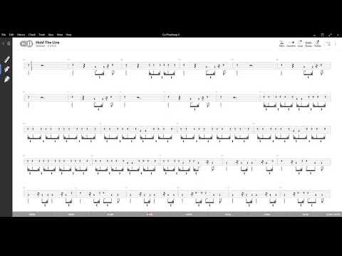 Hold The Line ( Toto ) Tablatura e base Senza Basso - Backing bass track
