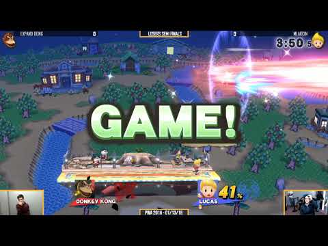 PWA2018 | Expand dong (DK) vs Mlarcin (Lucas) - Losers Semi finals - Smash4