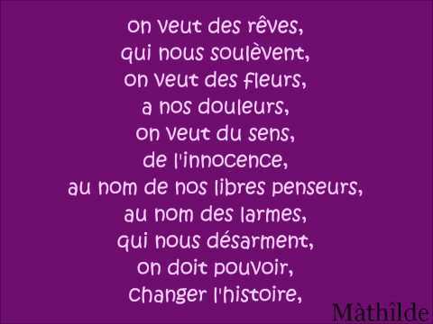 Les amants de la bastille 1789 - Pour la peine - parole