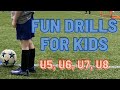 Fun Drills For Kids | U5, U6, U7, U8  | Football/Soccer Enjoyment & Improvement 2021