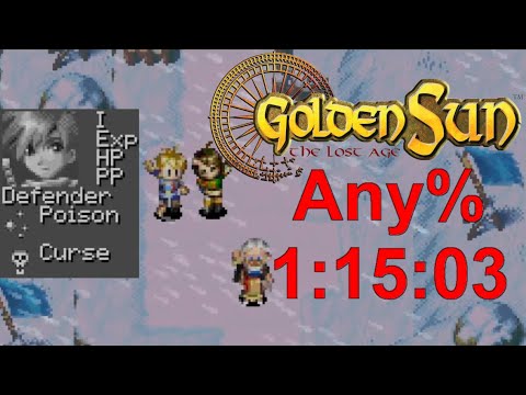 Golden Sun: The Lost Age Any% in 1:15:03