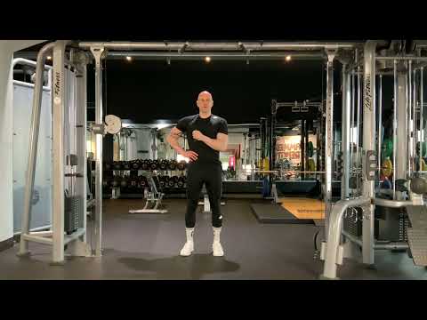 0874 | Standing External Rotation Transverse Plane for Rotator Cuff w/ Cable