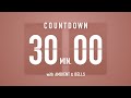 30 Minutes Countdown Timer Flip Clock 🎵 / +Ambient🧘‍♀️+ Bells🔔