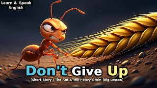 Don't Give Up | Small Steps Can Change Everything | The Ant and the Heavy Grain | Motivational Story