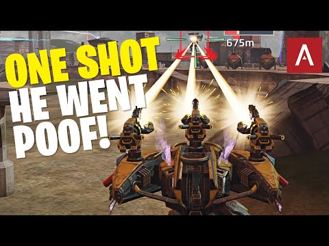 New ONE SHOT KILL Sharanga Using Striker Weapons War Robots Titan Gameplay WR