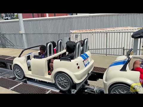 Off-ride footage of a Queen City Stunt Coaster train
