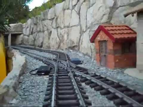 Guards eye view from the back of the train