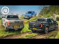 Pick Up Test Ford Ranger Vs Toyota Hilux Vs VW Amarok