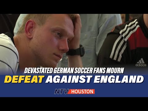 Devastated German soccer fans mourn defeat against England