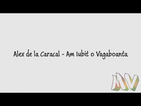 Alex de la Caracal - Am Iubit o Vagaboanta