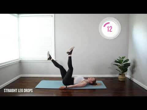 10 Minute “Lose your mommy pooch” Postpartum Ab Workout   for diastasis recti, C section shelf