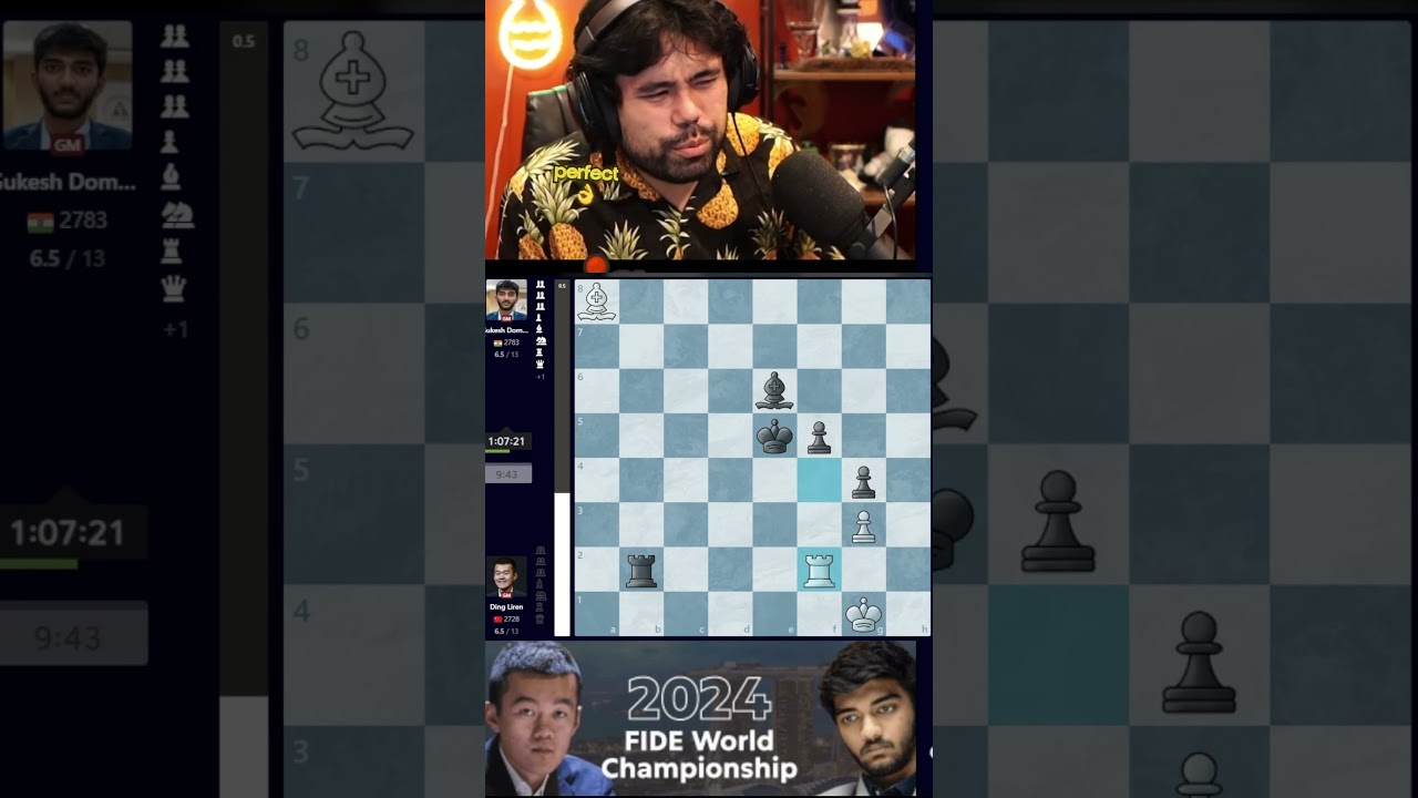 HE SEES IT!!! GUKESH THE WORLD CHAMP!!