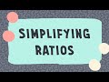 How To Simplify Ratios