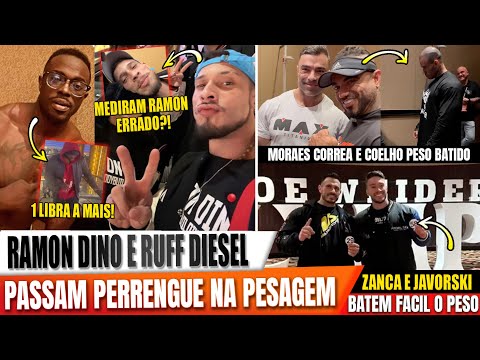 RAMON E RUFF DIESEL COM DIFICULDADES NA PESAGEM! JAVORSKI E ZANCA , EDU CORREA, COELHO E MORAES