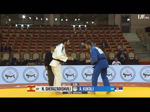 Nikoloz Sherazadishvili vs Aleksandar Kukolj | Quarter-Final -100 Abu Dhabi Grand Slam 2022