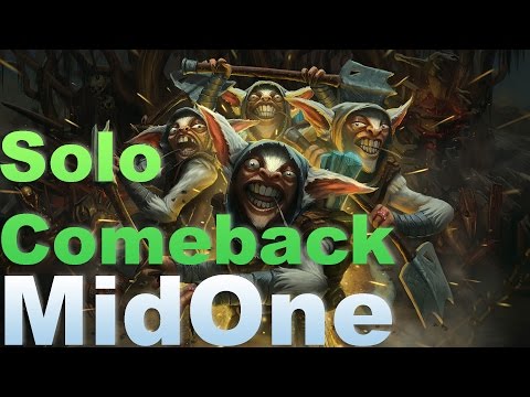 MidOne Meepo Solo Comeback double RAMPAGE 35 kills 1093 GPM | Highlights 7.03 — Dota 2