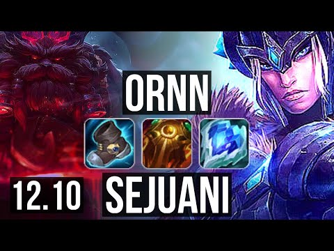 ORNN vs SEJUANI (TOP) | 5/0/9, 300+ games | KR Master | 12.10