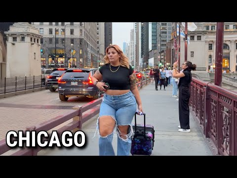 CHICAGO Walk 😎 Beautiful Friday Evening Walking Tour | September 19, 2025 | 4K 60fps City Sounds