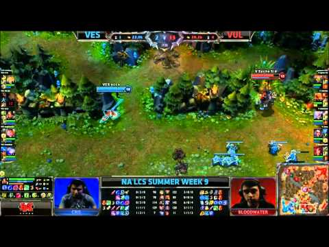 Vulcan (VUL) vs Velocity Esports (VES) || NA LCS Summer2013 W9D3 || Full Game HD