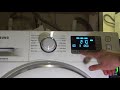 Samsung Ecobubble Digital Inverter WF80F5U4W Washing Machine All Programs And Options