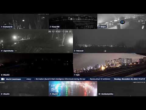 Live views from Ukraine 12/26/2022 A - Kramatorsk, Kharkiv, Kyiv, Zaporizhzhia and other cities